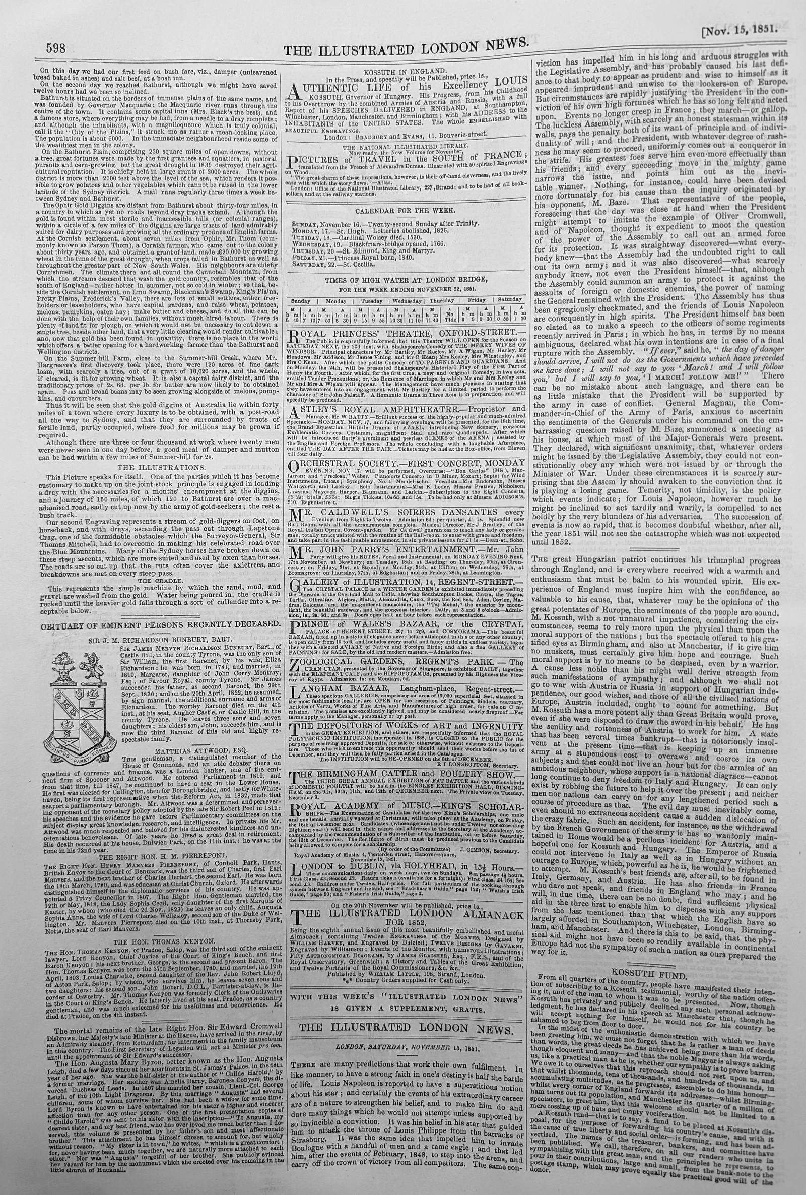 1851 nov 15 Gold text